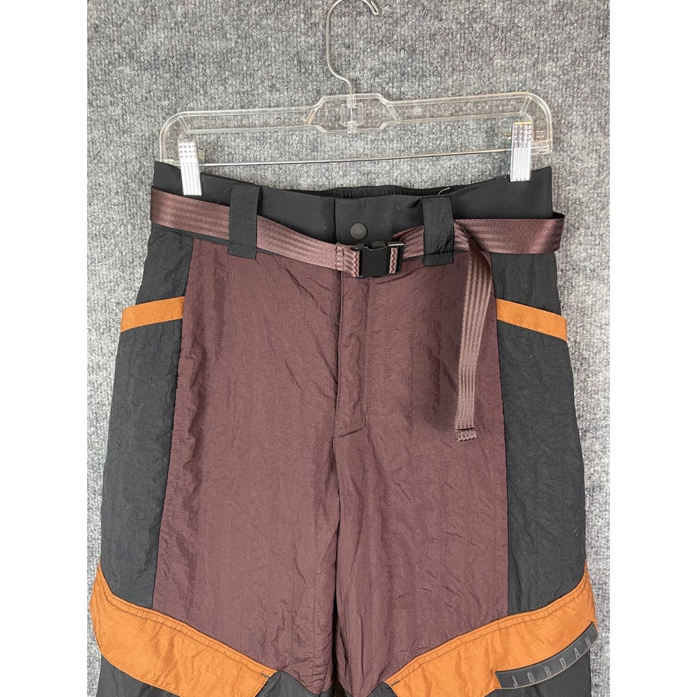 Jordan Flight Cargo Pants Women S Burgundy Black Colorblock Utility Belted EXCL - Picture 2 of 11